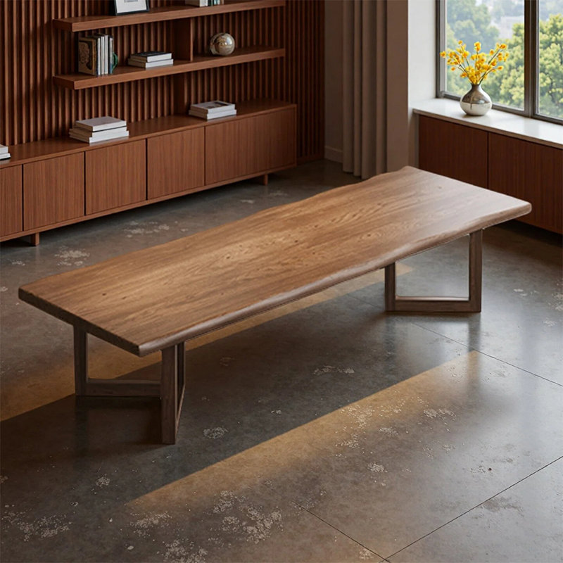 Table de conférence simple en bois massif haut de gamme, H 29,52 po x L 110,23 po x l 39,37 po