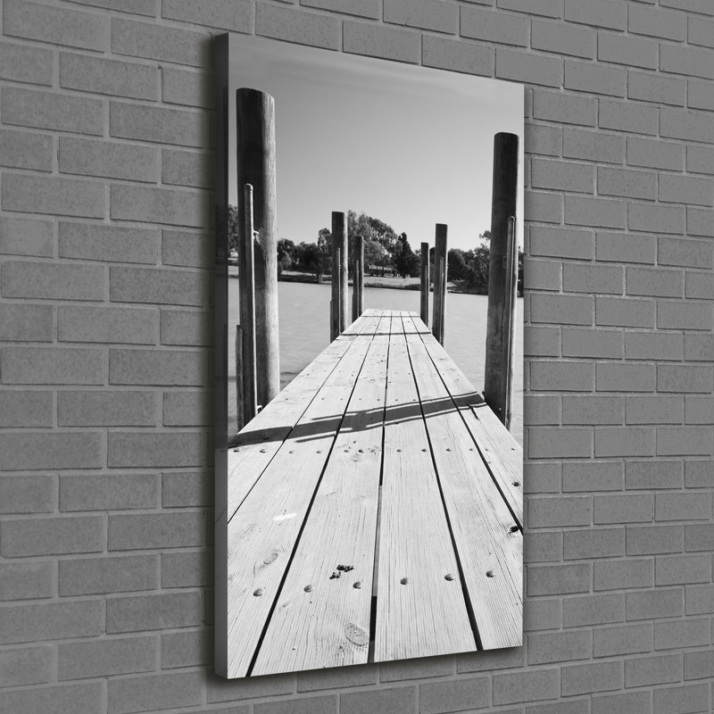 Wooden Pier - Wrapped Canvas Print