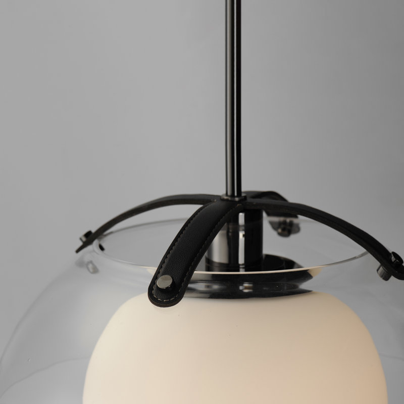 Domain 1 - Light Pendant, Black Chrome, Clear