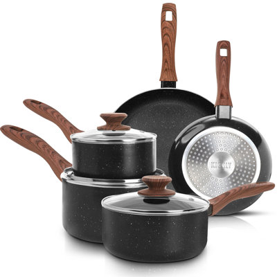 8 - Piece Non-Stick Aluminum Cookware Set