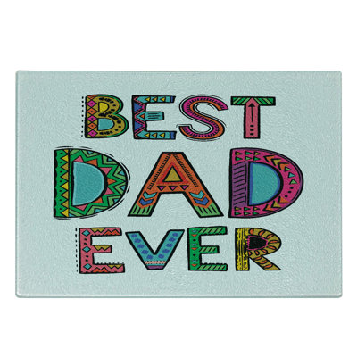East Urban Home Glass Saying Cutting Board