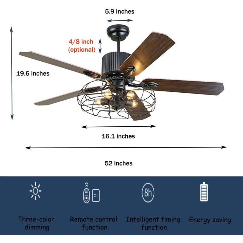 Abelina 52'' Ceiling Fan
