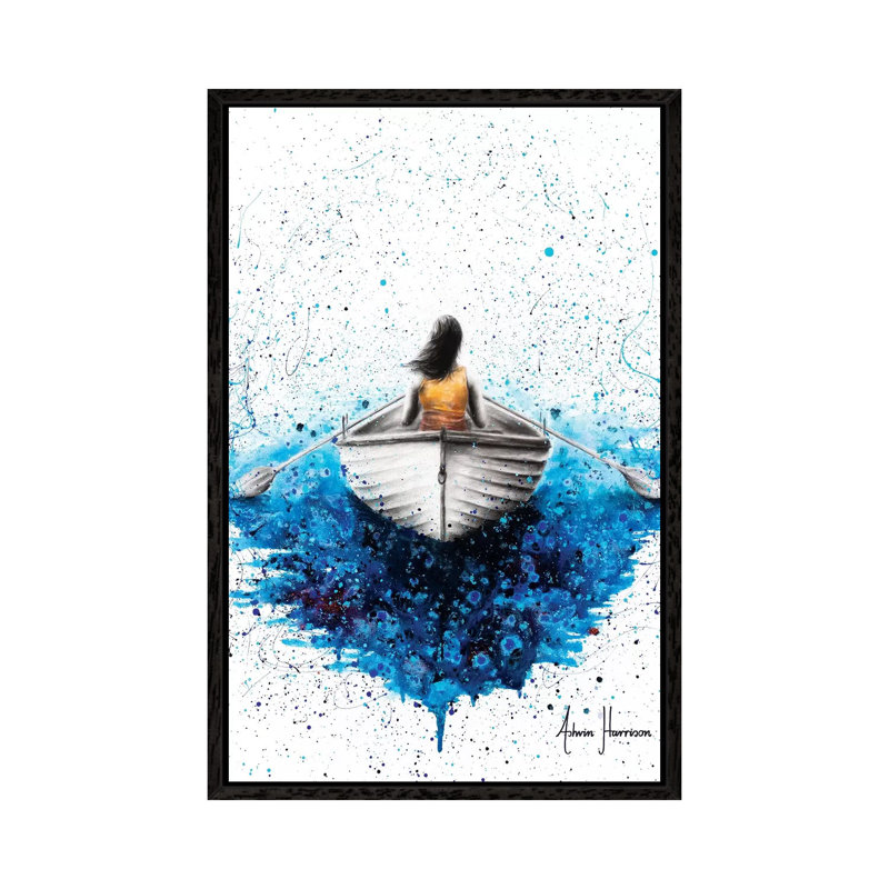 Finding Me by Ashvin Harrison - Print on Canvas, 101.6 cm H x 66.04 cm W, Black Framed