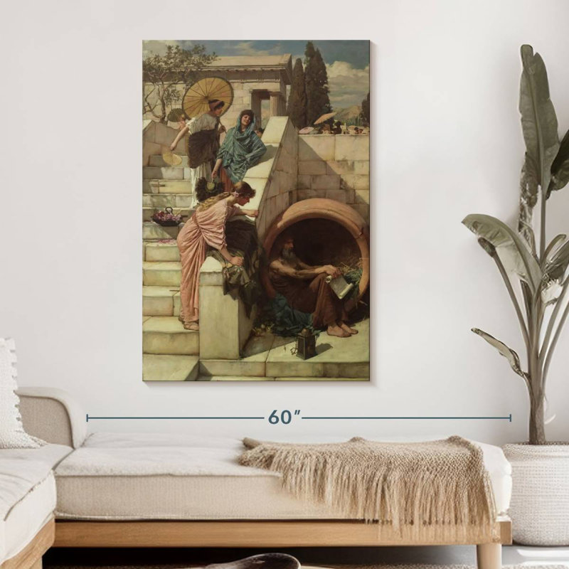 Diogenes, 48" H x 32" W