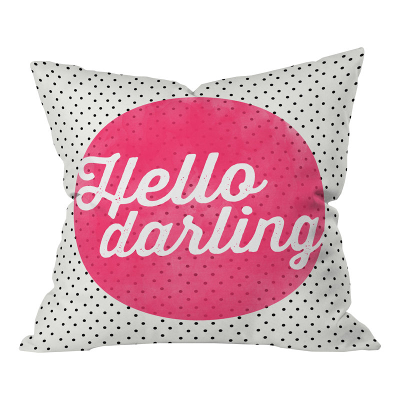 Allyson Johnson Hello Darling Dots Throw Pillow, 20" x 20"