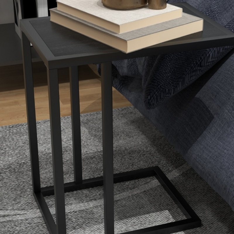 45cm W Metal Bedside Table