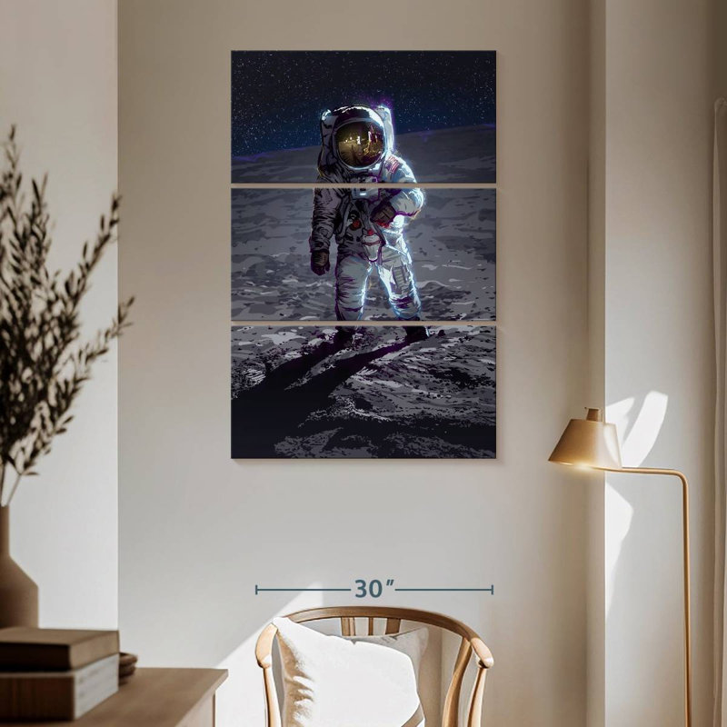 Oberland Apollo 11 Moonlanding, H 65 po x l 42 po