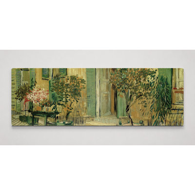 Extérieur d'un restaurant à Asnières (1887) - Art mural sur toile panoramique