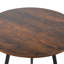 Table d'appoint contemporaine en bois avec 3 pieds pour chambres à coucher, salons, noir-1448965700