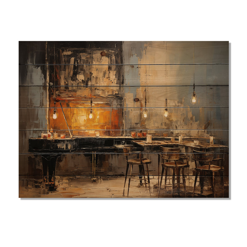 Leandro - Panneaux de décoration murale en bois et musique, H 34 po x l 44 po