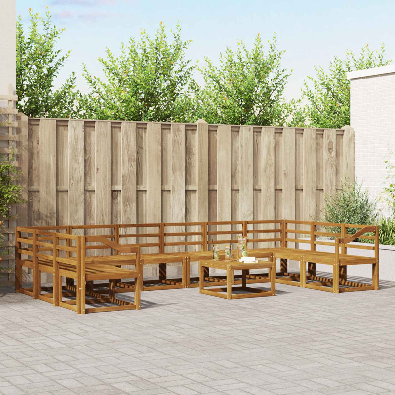 363cm Wide Patio Sectional Set