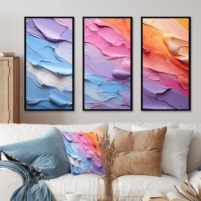 «Rainbow Hue Harmony» - ensemble d'art mural arc-en-ciel