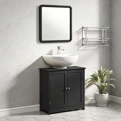 Armoire de salle de bain, armoire de rangement sur piédestal