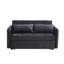 Lit en velours noir de 55,5 po, avec une charge pratique et un lit confortable en velours, texture confortable
