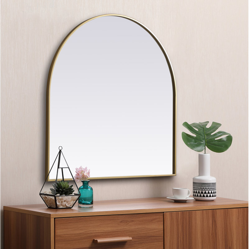 Miroir mural Sabine, Laiton, 36 po x 36 po