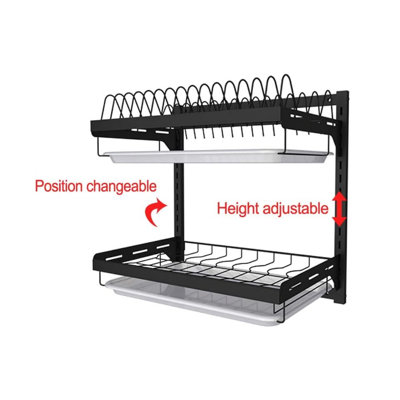 Stainless Steel Two Tier Dish Rack