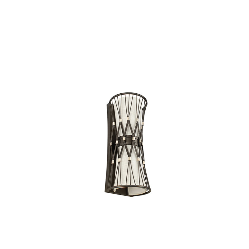 Rumba Bronze Cylinder Dimmable Direct Wired Sconce