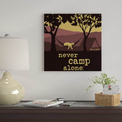 «Never Camp Alone II», impression sur toile