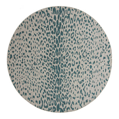 Teal Samburu Indoor/Outdoor Safari Rug