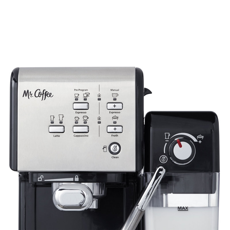 Stainless Steel 19-Bar Espresso and Cappuccino Freestanding Coffee Machine