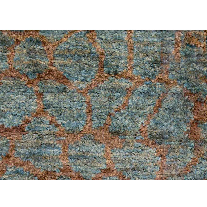 Hand-Knotted High-Quality Blue Area Rug