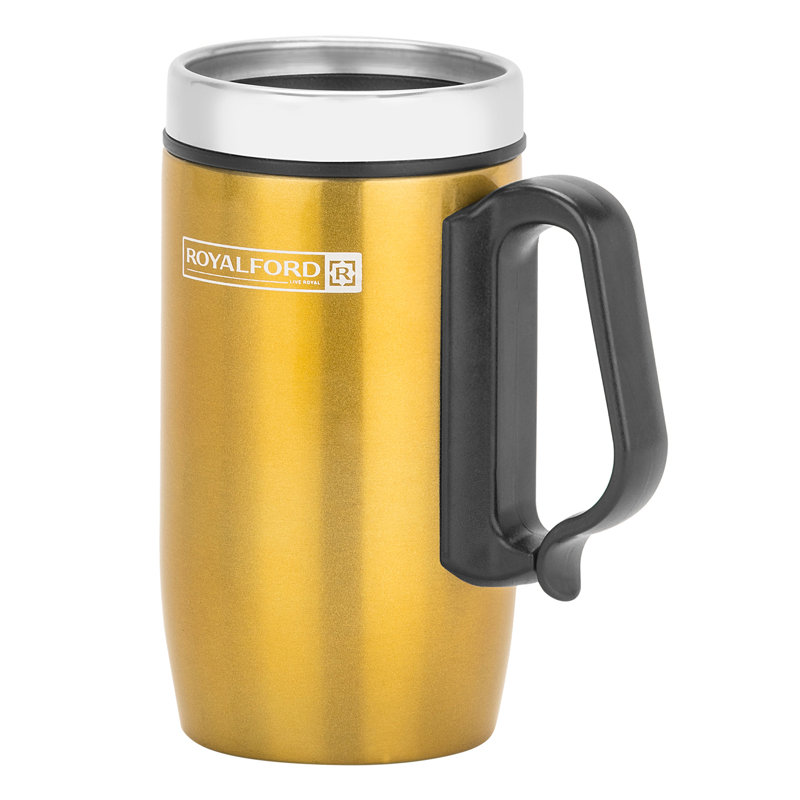 ROYALFORD Stainless Steel Travel Mug, Yellow