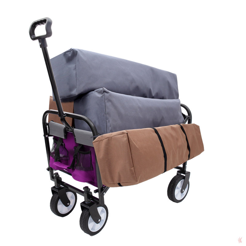 Chariot pliable avec chariot à sangles Minimeetall, Mauve