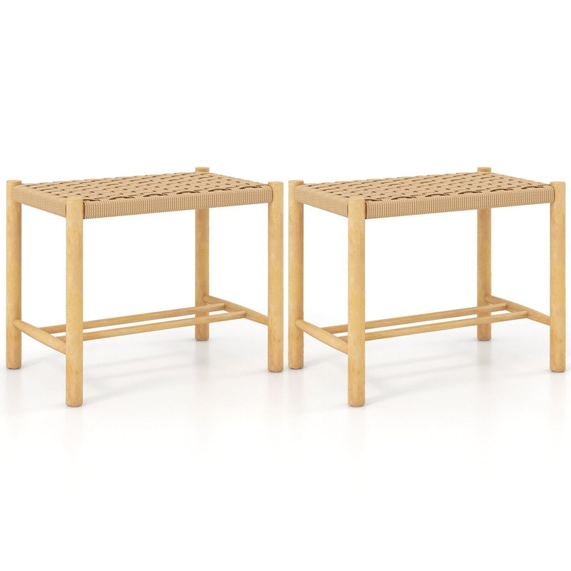Counter Stool with Solid Wood Frame