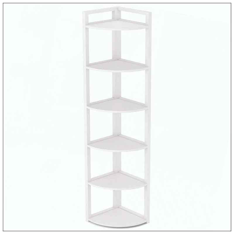Bibliothèque de bureau 6 niveaux, Blanc