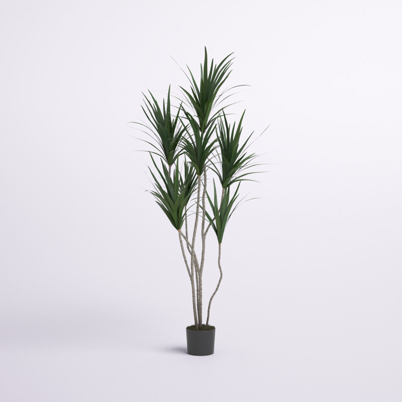 74'' Faux Dracaena Tree in Pot