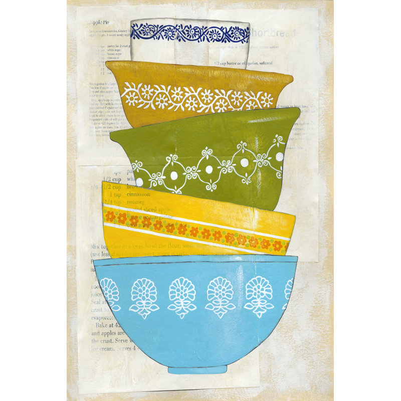 Retro Ware III by Chariklia Zarris - Wrapped Canvas Painting, 122cm H x 81cm W x 3.8cm D