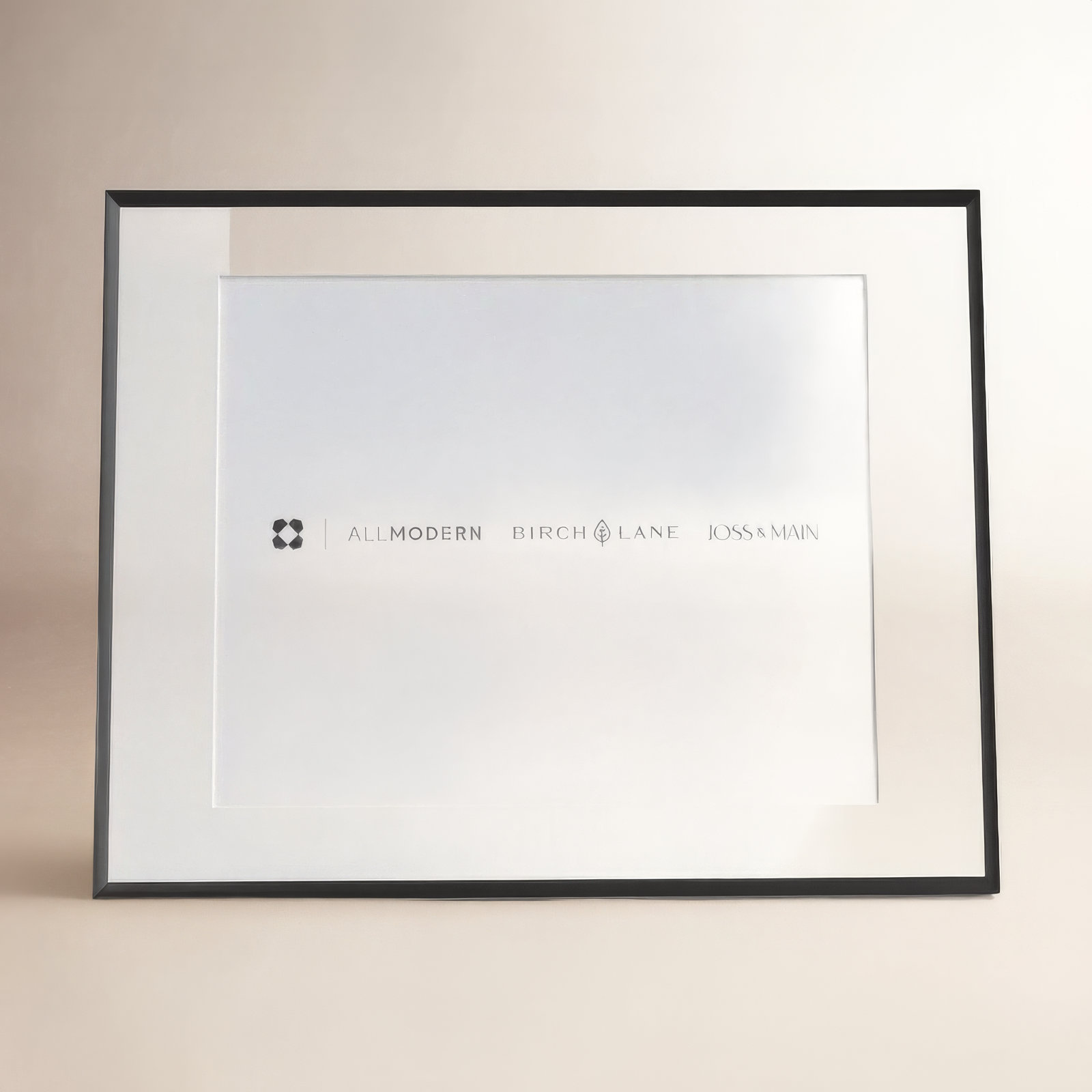 Feronia Metal Picture Frame with Mat, Black, 10" x 8"