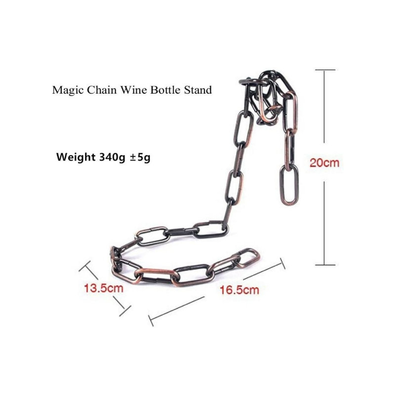 Porte-bouteilles suspendu, support à vin magique en acier inoxydable (bronze)