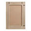 1 miroir rectangulaire en bois et rotin gris