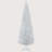 Artificial Pencil Christmas Tree, Slim Xmas Tree With 390 Realistic Branch Tips And Plastic Stand, White-1126632855