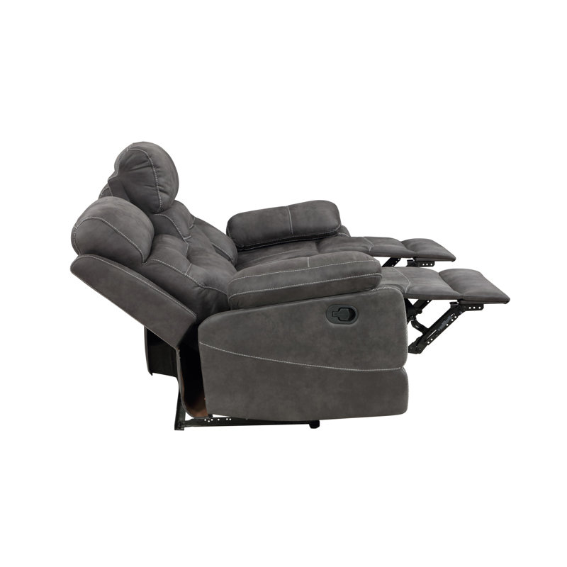 Amarria Pillow Top Arm Reclining Sofa, Gray