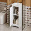 Meuble-lavabo de 20 po avec lavabo en céramique, ensemble de meuble-lavabo simple autoportant avec porte à fermeture douce, tablette réglable, style moderne.