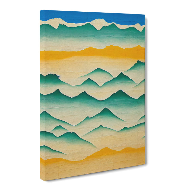 Abstract Beach Vol.1 - Wrapped Canvas, 50cm H x 35cm W x 3cm D