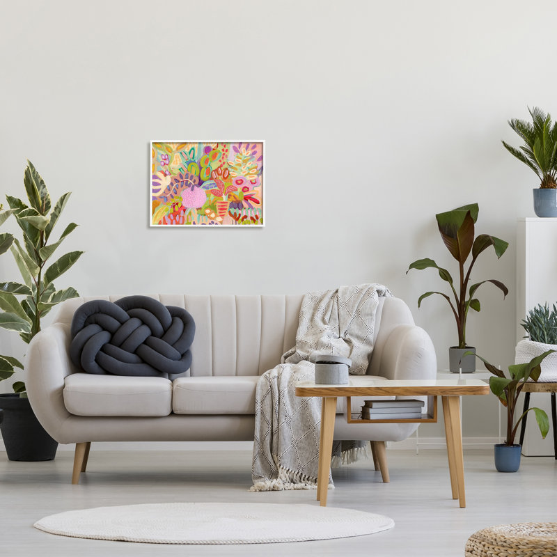 Stupell Industries " Vivid Abstract Botanical Plants " by Suzanne Allard Painting Print