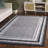 Maudeen Border & Stripe Shag 200 Performance Striped Rug-815203643