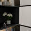 Vaisselier avec portes et tablettes en verre Glennell-935402897