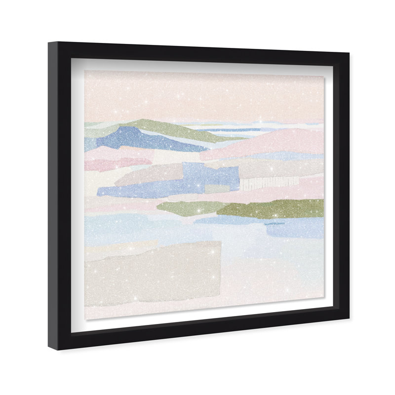 Pastel Haze Print by Oliver Gal, 17.5" H x 17.5" W, Black Shadowbox