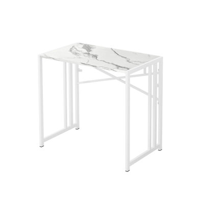 Faux Marble Steel Computer Desk