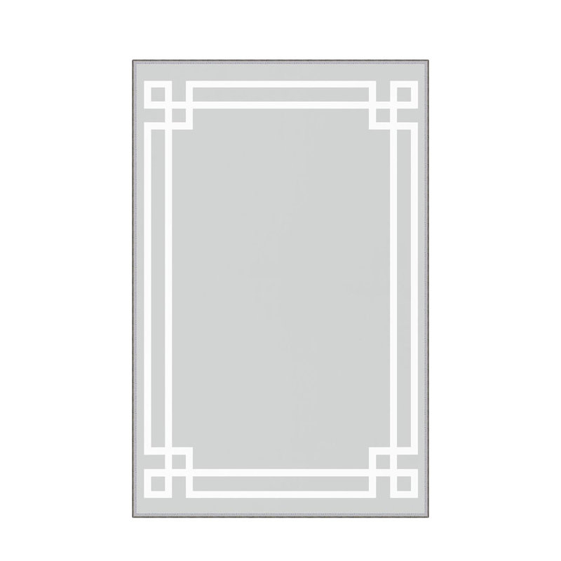 Stylish Hall Carpet 2.6 x 9.8 Feet - 100% Polyester, 0.04 in Pile Height | Antibacterial, Non-Slip PVC Felt Dot Underside | Machine Washable, 3D Digital Print | Perfect for Home Entryways & Living Spaces