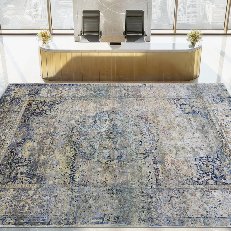 Handmade Silk Oriental Area Rug, Rectangle 9' x 12'