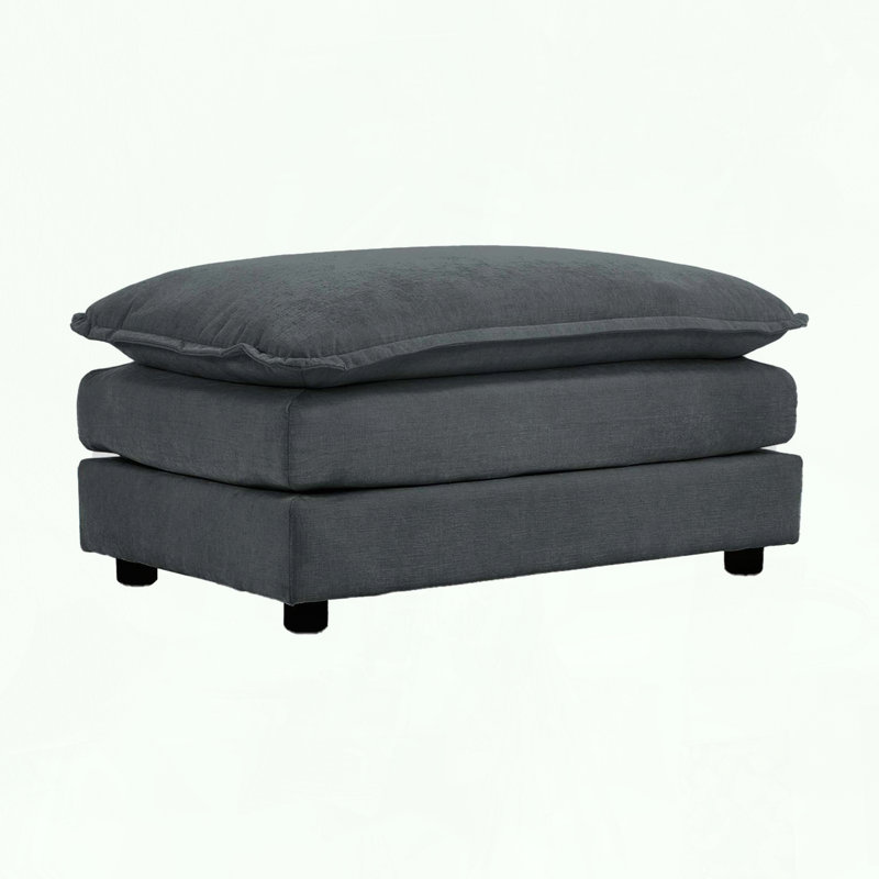 Repose-pieds modulaire en chenille pour canapé, Gris