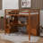 Wooden Full-Size High Loft Bed Featuring Desk, Staircase, Charging Station, Bookcase, Wardrobe, Doors, And Drawers-610766461