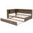 Full Size Wood Svein With Storage Shelves, USB, LED, And Trundle-1542172808