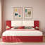 Lit plateforme tapissier avec tablettes-902076637-902076626