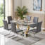 Chaises de salle à manger en faux cuir Amari Modern-1469184122-1469184123